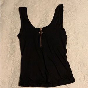 Black tank top